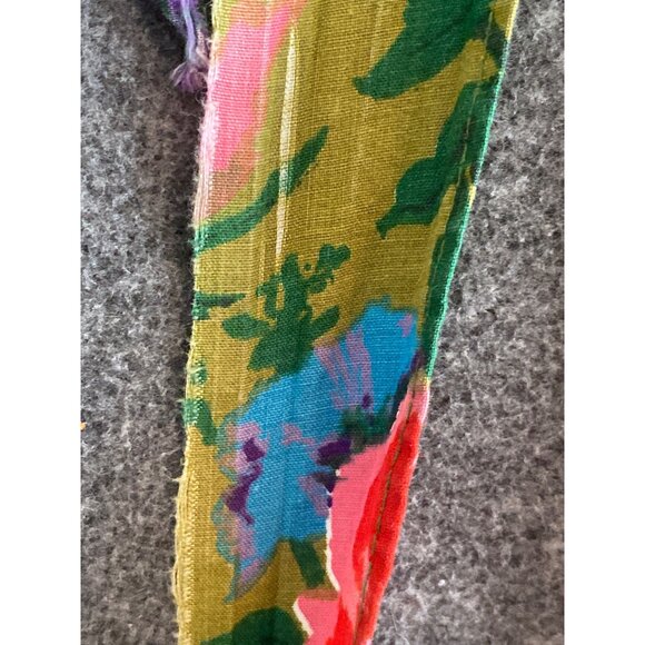 VTG Apron Over The Head Floral Red Green Blue Child Baker Pretend Play - Picture 9 of 13